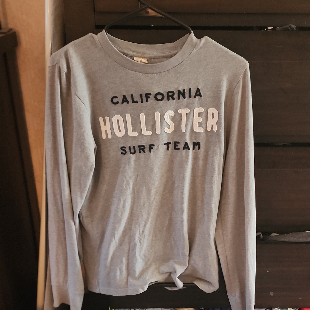 Hollister Gray California Surf Team Sweatshirt